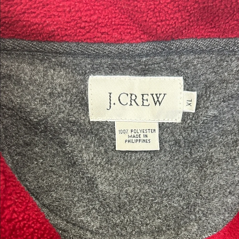 J. Crew Men's Zip-Up Sweater in Rich Red - Picture 11 of 16